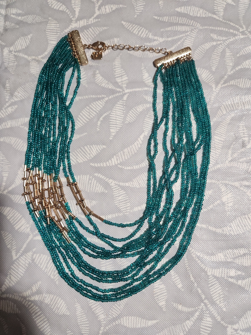 ParkLane tranquilty- elegant Teal Beaded Multi-Strand Necklace